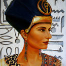 Pharaonin Maatkare Hatschepsut (18. Dynastie) - Daniela Rutica: Hatschepsut, 40 x 60 cm, Acryl/Lw., 2012