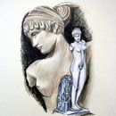 Daniela Rutica, "Venus Esquilina", Farbstifte/Papier, 2008