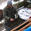 Stück für Stück wird das Haus warm eingepackt