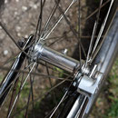 1935 Rixe Chrom-Ballon-Damenrad, Vorderradnabe Fichtel & Sachs von 1934