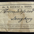 Etikett von nach 1919 aus dem Mineralien- und Fossilienhandel, Foto E. Klein
