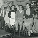 Osteria Giardino 1952: Ermo Della Giacoma, Myriam Conti Rossini, Pia Storelli, Cesarino Conti Rossini, Giovanna Conti Rossini