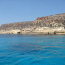 La costa dalla barca