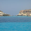 La costa dalla barca