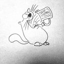 katze trinkt bier