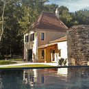 Vu depuis la piscine. (photo odermatt architectes lalinde)