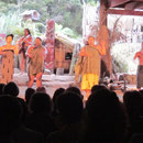 Vorfuehrung auf der Maori-Village Mitai-Buehne