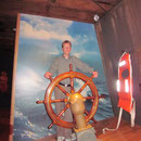 Ich "auf grosser Fahrt" im Marine-Museum in Wellington