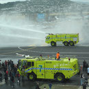 Flughafen-Feuerwehr-Vorfuehrung