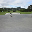 Josh und Con beim Skateboarden