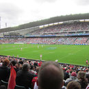 Beginn des Rugby-Spiels der Sydney Roosters gegen die Illawara Dragons