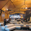 Das neue Flughafen-Terminal-Gebaeude, The Rock, von innen