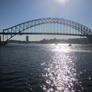 Blauer Himmel und Sonnenschein ueber der Harbour Bridge :-)
