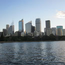 Blick auf die Skyline von Sydney von Macquaries Point aus