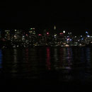 Die Skyline von Sydney bei Nacht