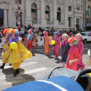 Clowns bei der Christmas-Parade