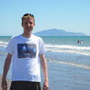 Ich am Strand von Otaki