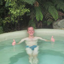 Erholung nach der Wanderung in den Hot Pools in Franz Josef
