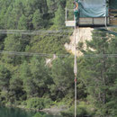 Das Bungy Jumping-Absprunghaeuschen