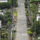 Die Baldwin Street in Dunedin - Die steilste Strasse der Welt (42 % Steigung!)