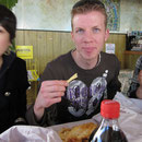 Beim Fish&Chips-Essen