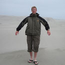 Ich auf der Duene von Cape Farewell Spit
