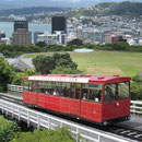 Panorama-Foto von Wellington mit der Cable Car