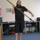 Tane fuehrt Maori-Kampfkunst vor I