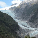 Der Franz Josef-Gletscher aus Entfernung