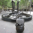 Ein Brunnen an Circular Quay in Sydney