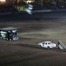MotoCross-Motorraeder-Stunt-Show auf der Easter Show