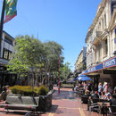 Blick in die Cuba-Street in Wellington