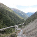Blick ins Arthur's Pass Nationalpark-Tal