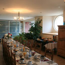 La salle à manger de la maison d'hôtes le blockhaus