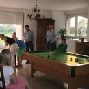La salle de billard de la chambre d'hôte le blockhaus