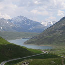 Und jetzt sehe ich bereits den Lago di Monte Spluga