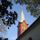 Die Kirche von Neukirch an der Thur. Ich bin für heute am Ziel angelangt.