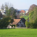 Blick auf die Hellmühle im Süden von Amriswil.