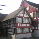 Das Malerhüsli, eines von verschiedenen schönen Riegelhäusern in Weinfelden.