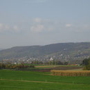 Ein Blick zurück nach Weinfelden mit dem Ottenberg.