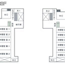 町屋斎場　西棟・東棟3F見取り図