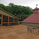 The Mountain View Terrace - many weddings and commitment ceremonies take place here with mountain views!