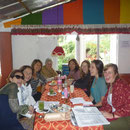Sacha (Uk), Kim (US), Lumi (Greece), Eriko (Japan but lives in Sydney), Jen (UK but leave in Oz), Kate (Sydney), Sophie (Germany)