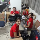 Leonard, Luzia, Anelise & Julia, en train de mettre en sac!