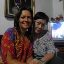 avec cristhine la maman de kartini