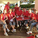 Notre equipe apres une glace le lendemain du fameux match!