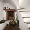 Casa Leone fireplace