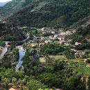 Blick auf das Valle Argentina. Casa Limone ist ganz rechts mittig zu sehen