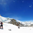 © Christoph Haas / Makalu 2010; Aufstieg am Makalu zwischen ABC und Lager 1.