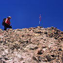 ... und schon ist der mit seinen 4900 m eher niedrig gelegene Gipfel erreicht.